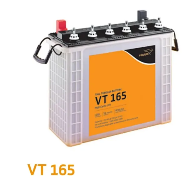 V-Guard VT165 152AH Tall Tubular Inverter Battery ( Multicolour )