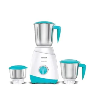 Havellss Aspro Plus 500W White & Light Blue Mixer Grinder with 3 Jars,