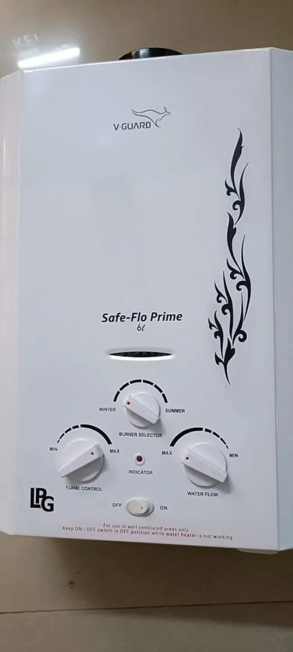 V-Guard Safeflo Prime 6Lit LPG Gas Geyser - Image 6