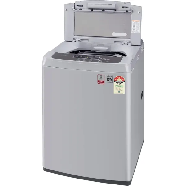 LG 6.5 Kg 5 Star Inverter Turbodrum Fully Automatic Top Loading Washing Machine (T65SKSF4Z, 3 Smart Motion, Tub Clean, Middle Free Silver) - Image 5