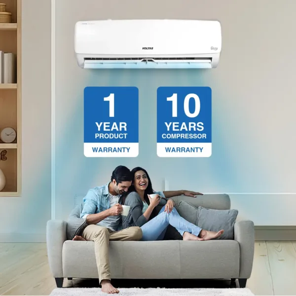 Voltas 1 Ton 3 Star, Inverter Split AC(Copper, 4-in-1 Adjustable Mode, Anti-dust Filter, 2023 Model, 123V Vectra Elegant, White) - Image 3