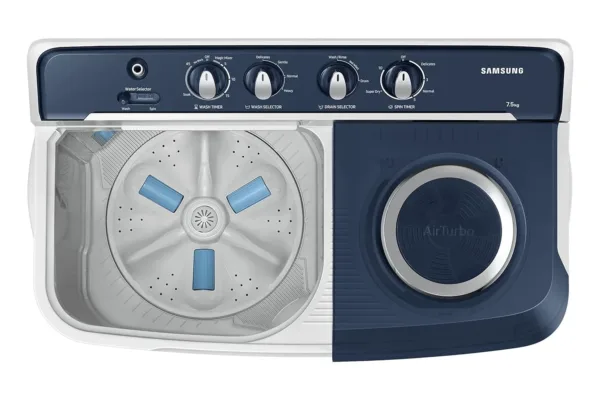 Samsung 7.5 5 Star Semi-Automatic Top Load Washing Machine (WT75B3200LL/TL,LIGHT GRAY) - Image 8