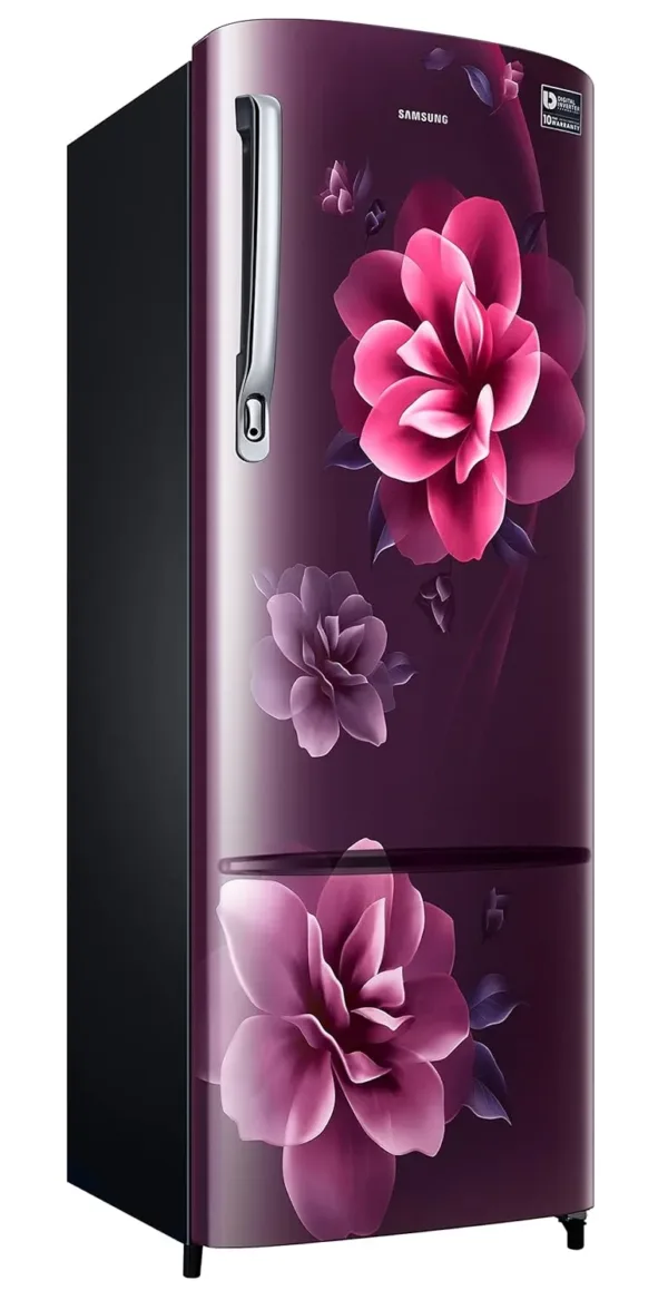 Samsung 223L 3 Star Inverter Direct-Cool Single Door Refrigerator Appliance (RR24C2723CR/NL,Camellia Purple) 2023 Model - Image 2