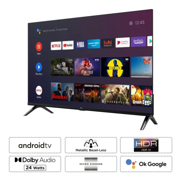 TCL S Series 83 cm (32 inch) HD Ready LED Smart Android TV with HDR 10 Support, Black - Image 8