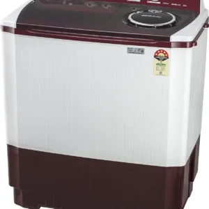 LG 8 kg 5 Star Wind jet dry Semi-Automatic Top Load Washing Machine ( Burgundy, Roller Jet Pulsator)