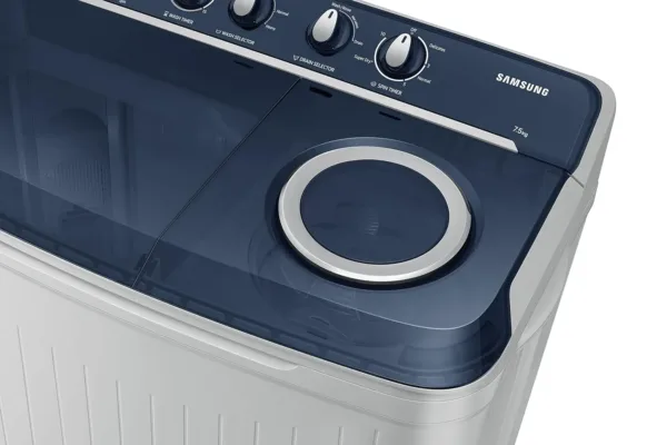 Samsung 7.5 5 Star Semi-Automatic Top Load Washing Machine (WT75B3200LL/TL,LIGHT GRAY) - Image 4