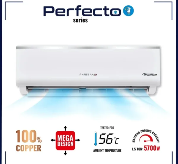 Amstrad Perfecto Series AC 1.5 Ton 3 Star Inverter Split Air Conditioner (AMSI2032)