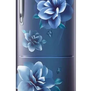 Samsung 183 L, 3 Star, Digital Inverter, Direct-Cool Single Door Refrigerator (RR20C2823CU/NL, Camellia Blue, Base Stand Drawer, 2024 Model)