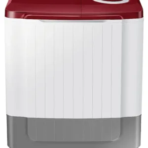 Samsung 8 Kg Semi-Automatic 5 Star Top Load Washing Machine (WT80R4000RG/TL, Light Grey, Wine Red ( Opaque), Hexa Storm Pulsator)