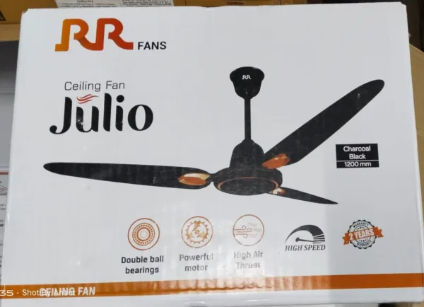 RR Electric Julio+ 1200mm 48-Inch Ceiling Fan (Brown)