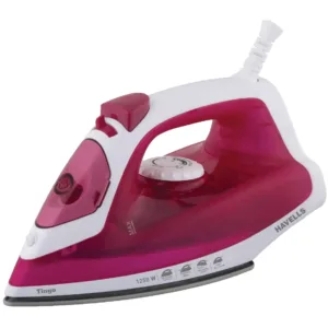 Havells ABS Tinyo 1250 Watt Steam Iron Press With Powerfull Steam Spay | Horizontal Steaming | Self Clean | 200Ml Tank Capacity | 2 Years Warranty (Pink), 1250 Watts