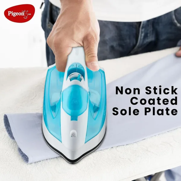 Pigeon by Stovekraft Steam Iron Velvet 1600 Watts with Spray (Blue) - Image 4