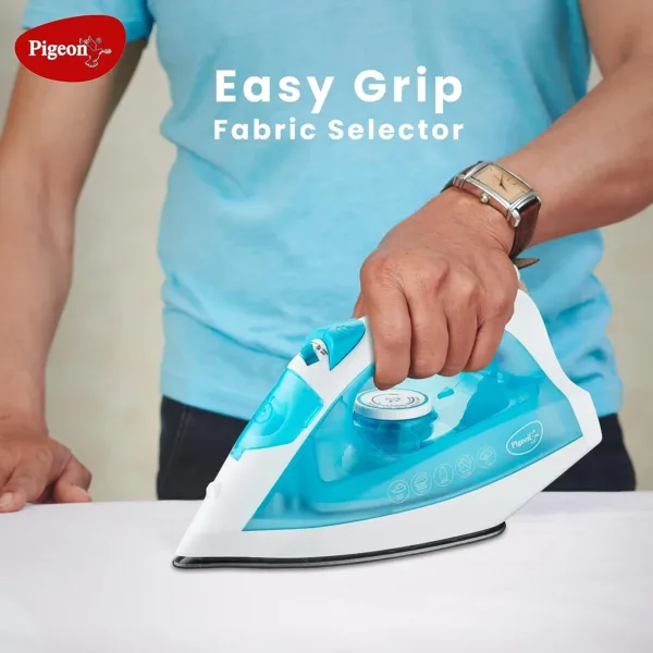 Pigeon by Stovekraft Steam Iron Velvet 1600 Watts with Spray (Blue) - Image 3