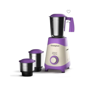 Crompton nigella life eddential 5 year warranty 500 mixer grinder (3 jarrs purpe, white )