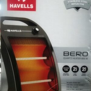 Havells Bero Quartz Heater Black 800 watt 2 Heat Settings 2 Year Product Warranty